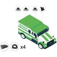 Комплект видеонаблюдения для автомобиля службы инкассации под ПП № 969 (офлайн SD)