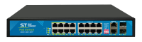 Коммутатор ST-S166POE (16G/2G/2S/300W/АB/4BT) PRO