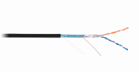 EC-UF002-5-PE-BK Кабель F/UTP 2 пары, Кат.5, медный, внешний, PE, черный, 305м