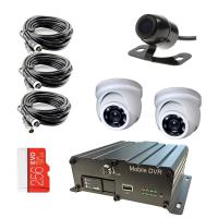 Комплект видеонаблюдения на транспорт с 2 SD картами на 3 камеры ВизорМонитор(Базовый)